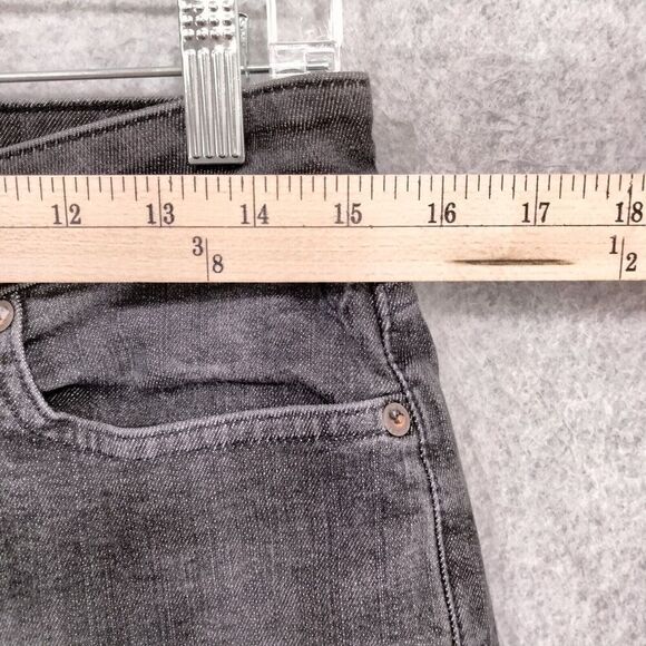 American Eagle Outfitters Men 29 x 29 Distressed Black Slim Straight Jeans Denim - Picture 4 of 11